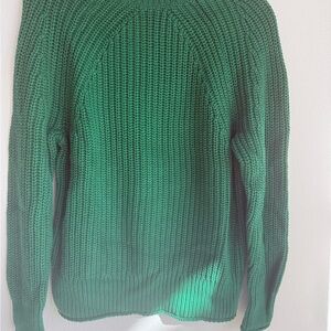 J. Crew Men's Vibrant Green Crewneck Sweater